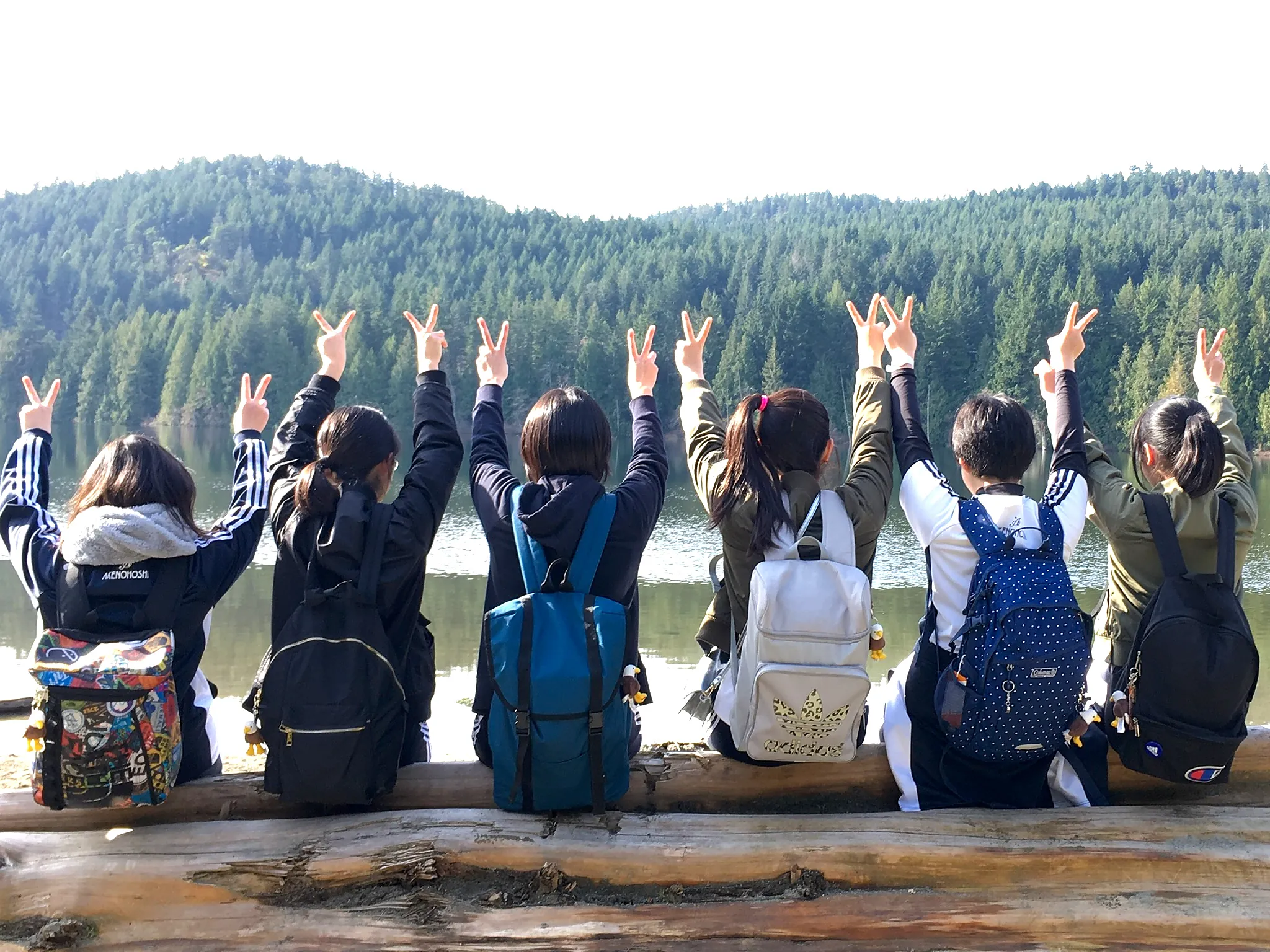 Group tour students in British Columbia