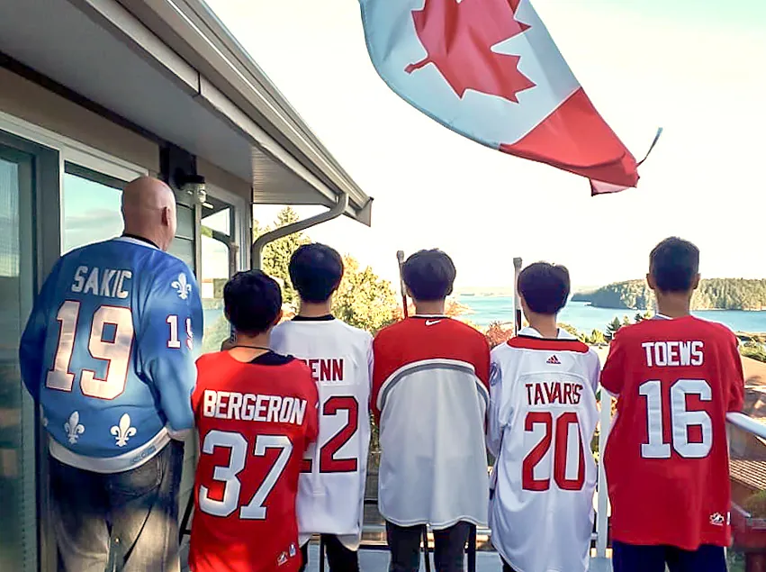 Group tour students in British Columbia